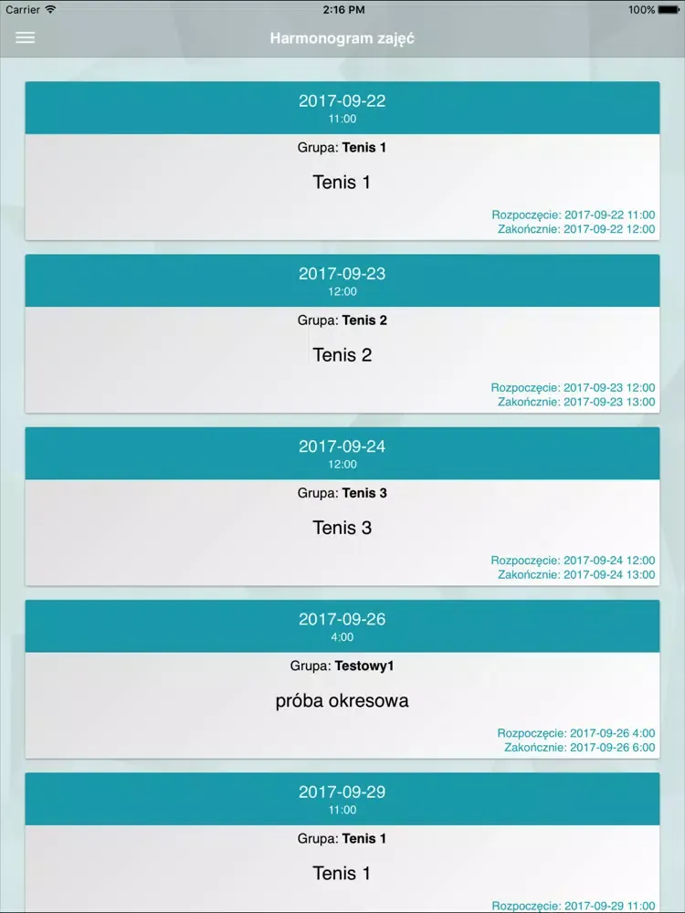 صور Mobilny System Klubów Sportowy iPad 