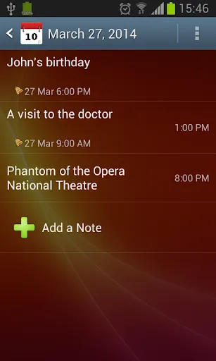 Tangkapan skrin Moniusoft Calendar