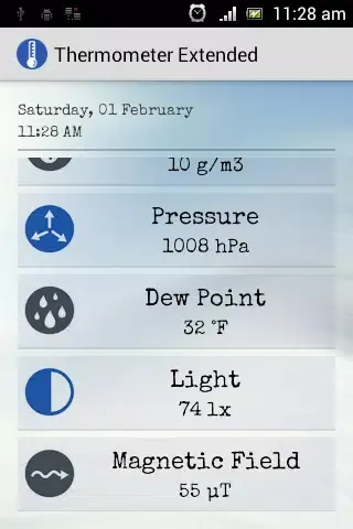 Thermometer Extended Screenshots