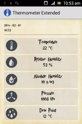Thermometer Extended Screenshots