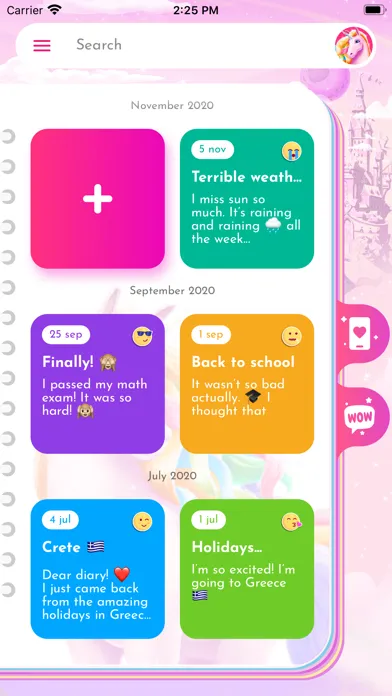 Unicorn Diary (with password) Ekran Görüntüleri