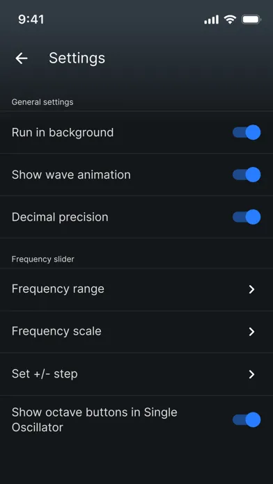 Tangkapan layar Frequency Generator (Sound)