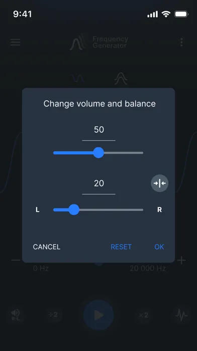 Tangkapan layar Frequency Generator (Sound)