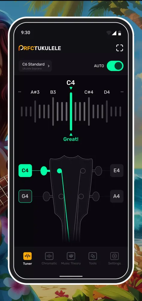 Скриншоты Perfect Ukulele Tuner