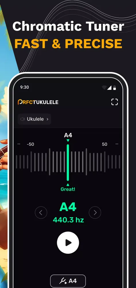 Скриншоты Perfect Ukulele Tuner