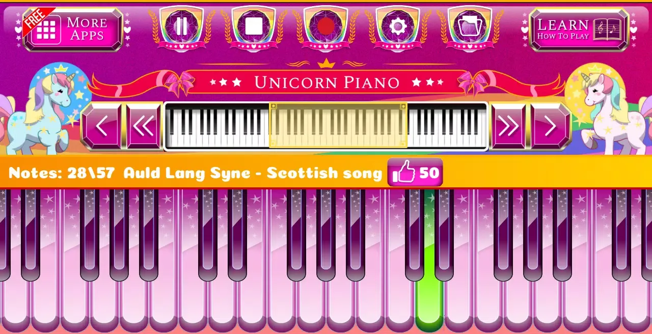 Unicorn Piano Screenshots