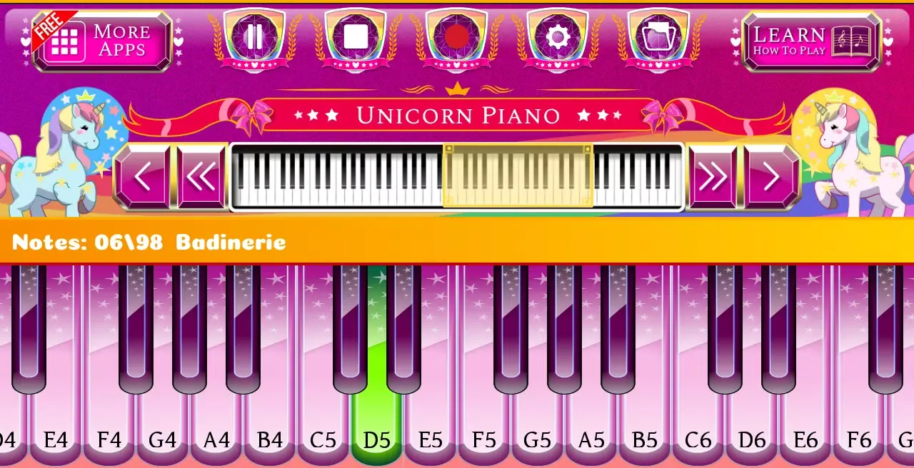 Unicorn Piano Screenshots