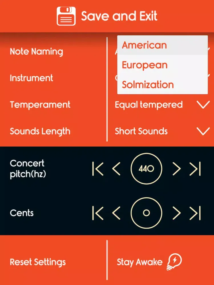 Oboe Tuner iPad  スクリーンショット