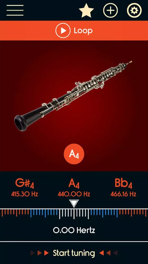 Oboe Tuner スクリーンショット