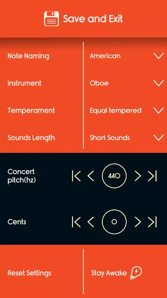 Oboe Tuner スクリーンショット
