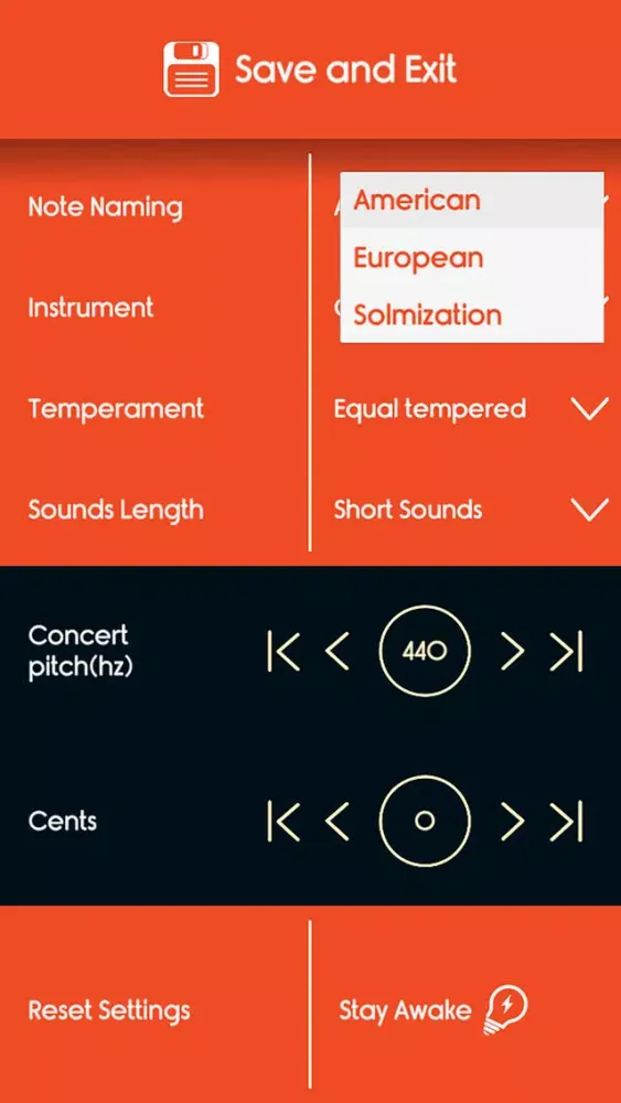 Oboe Tuner スクリーンショット