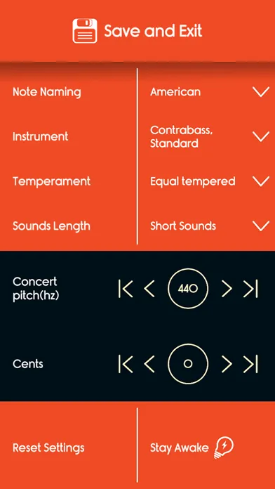 Double Bass Tuner Master スクリーンショット