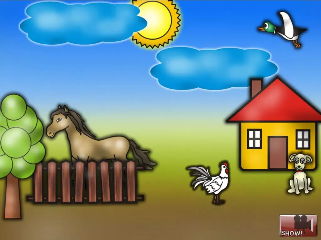 Funny Animals for Kids - puzzle with voices iPad  スクリーンショット