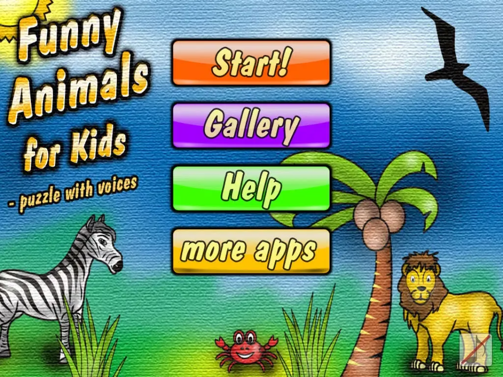 Funny Animals for Kids - puzzle with voices iPad  スクリーンショット