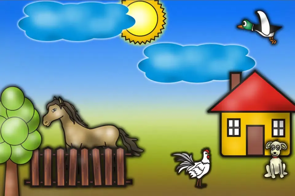 Funny Animals for Kids - puzzle with voices スクリーンショット