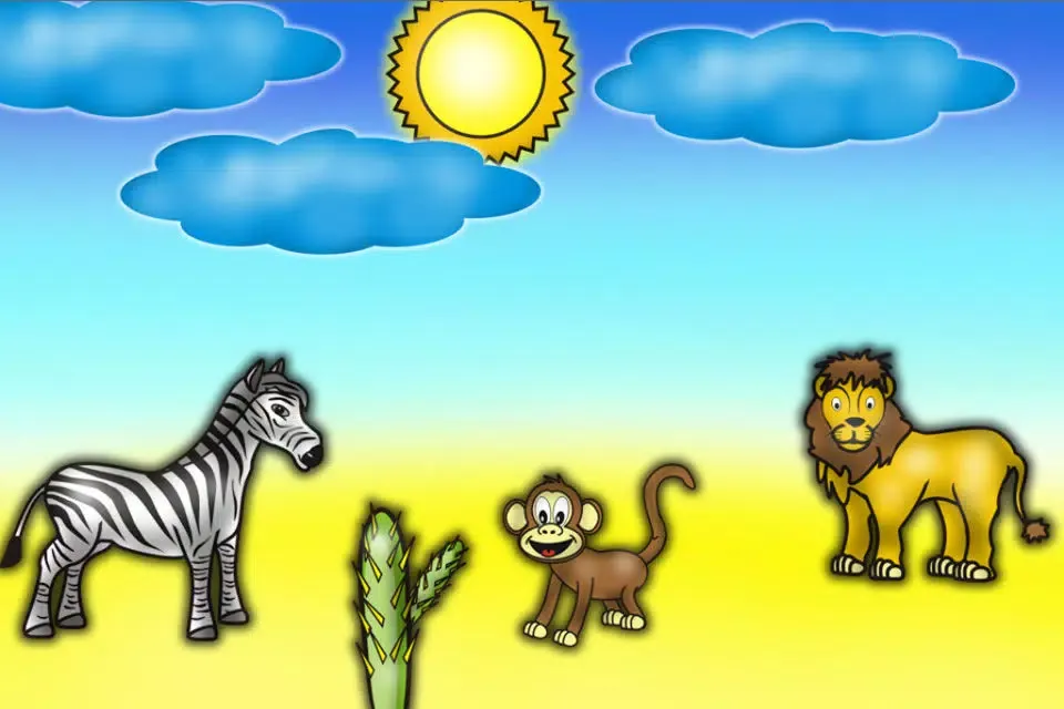 Funny Animals for Kids - puzzle with voices スクリーンショット