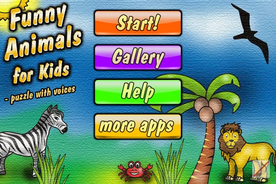 Funny Animals for Kids - puzzle with voices スクリーンショット
