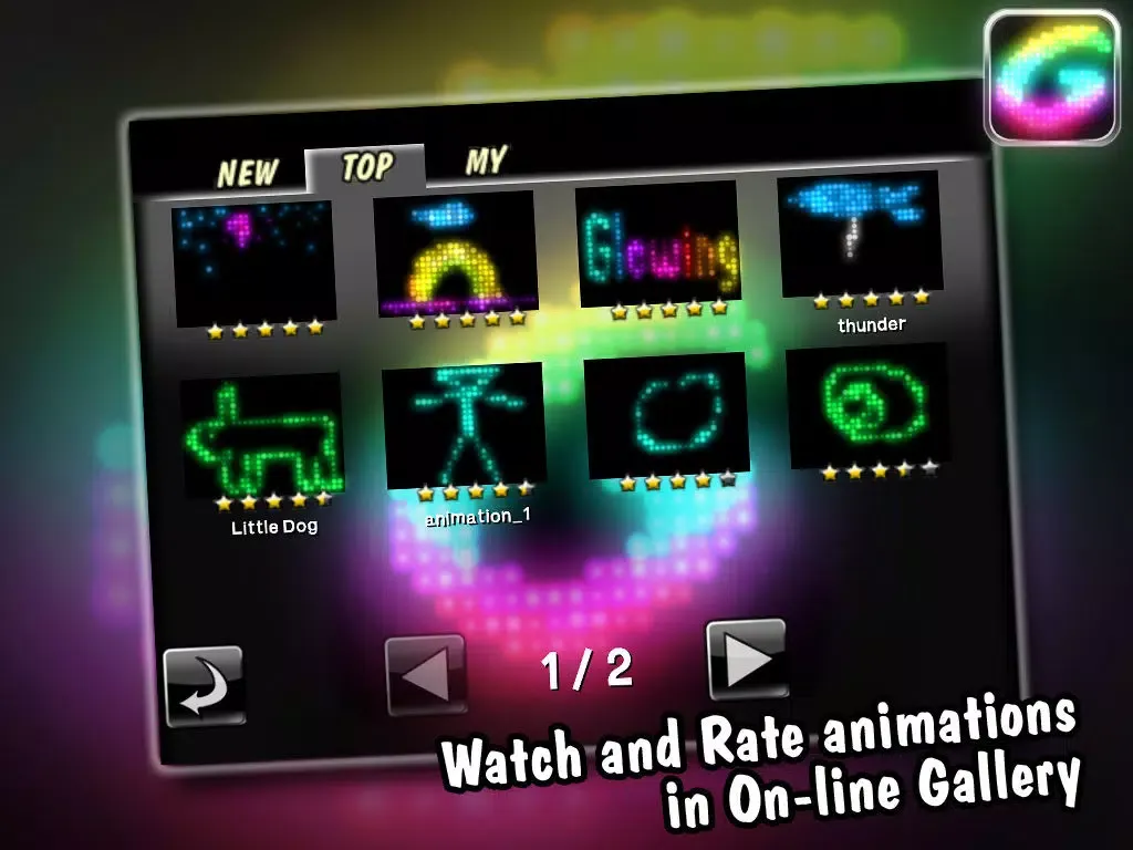 Glowing - Create glow animations iPad  स्क्रीनशॉट