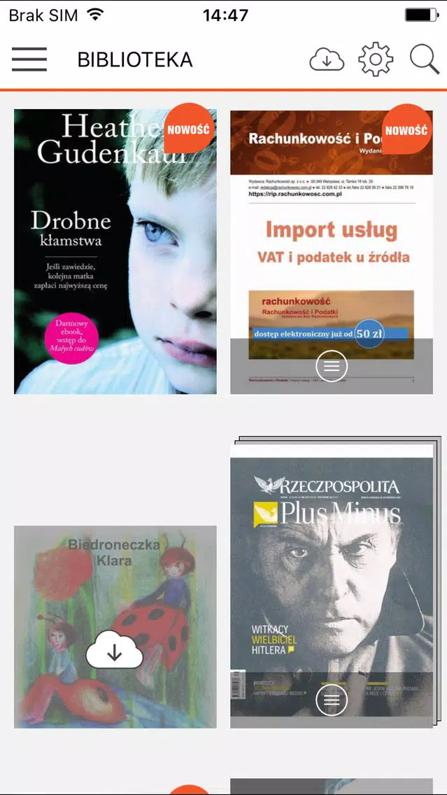 Zrzuty ekranu Nexto Reader