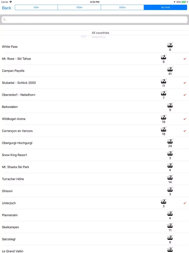 صور Ski Resorts Weather iPad 