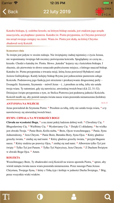 Zrzuty ekranu Od Słowa do Życia