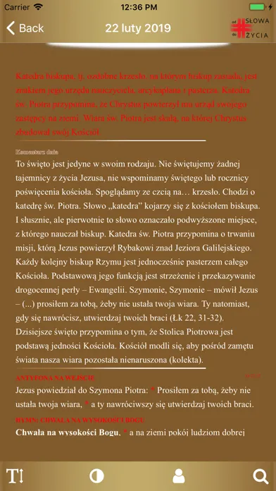 Zrzuty ekranu Od Słowa do Życia