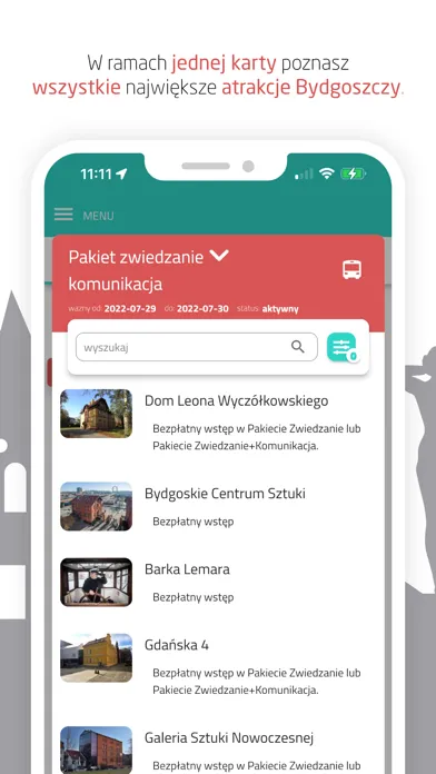 Karta Turysty Bydgoszcz スクリーンショット