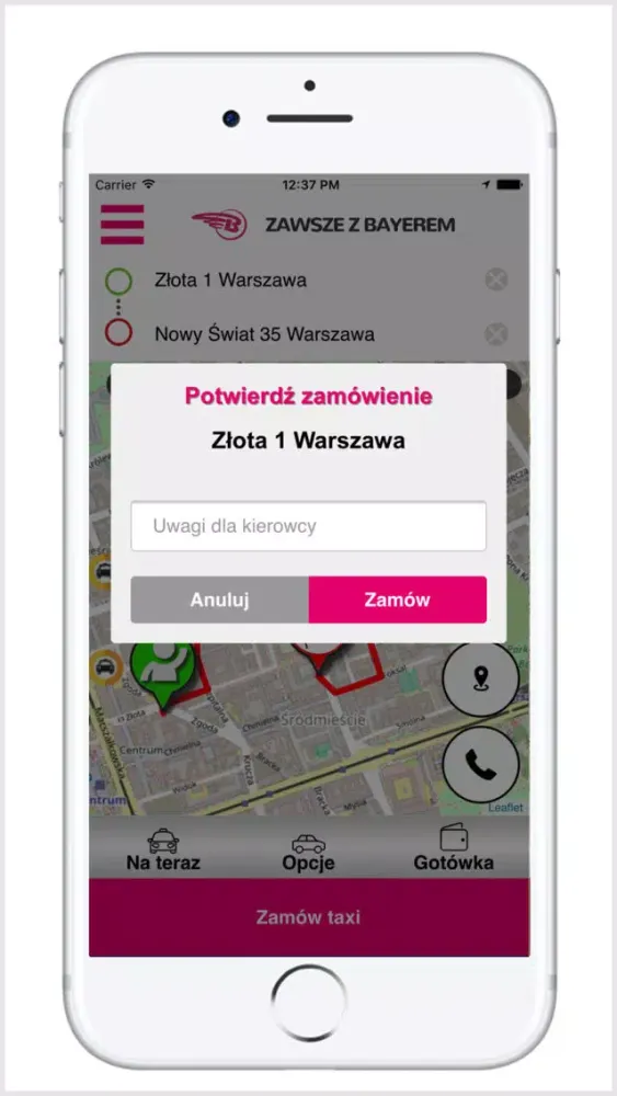 BAYER TAXI Warszawa 22 19 667 Screenshots