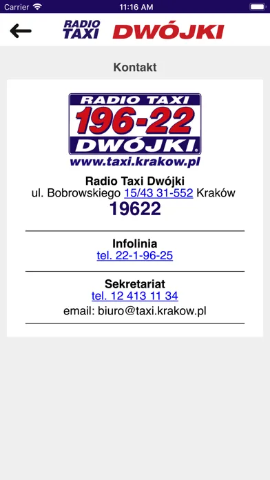 RADIO TAXI Kraków 19622 سکرین شاٹس