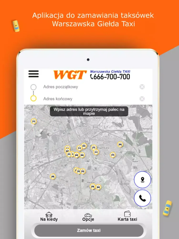 WGT Warszawska Giełda Taxi iPad  স্ক্রিনশট