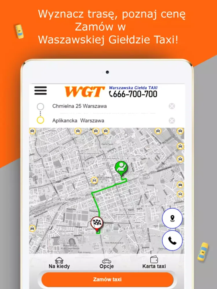 WGT Warszawska Giełda Taxi iPad  স্ক্রিনশট