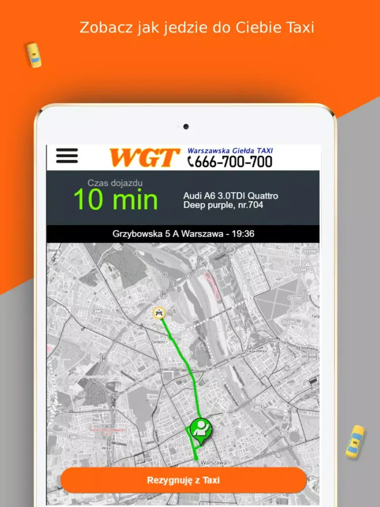 WGT Warszawska Giełda Taxi iPad  স্ক্রিনশট