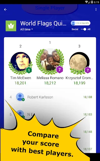 Screenshot di World Flags Quiz