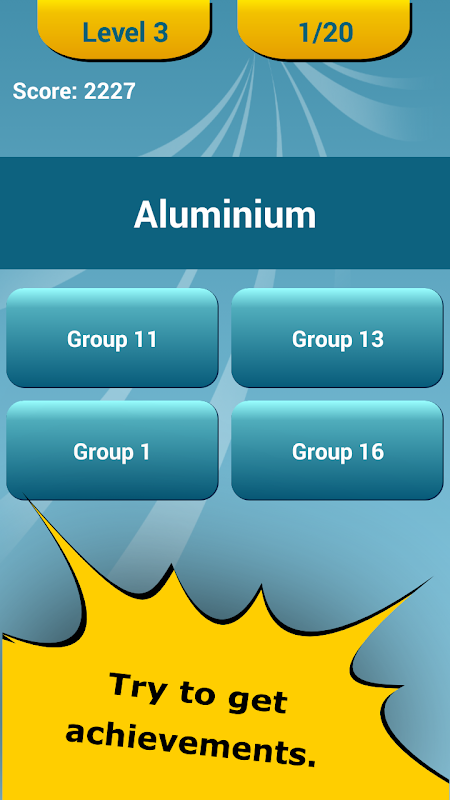 Periodic Table Quiz Screenshots