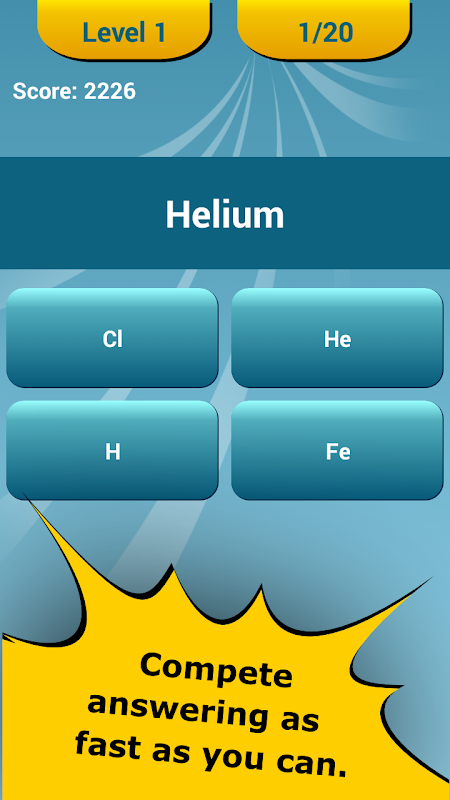 Periodic Table Quiz Screenshots
