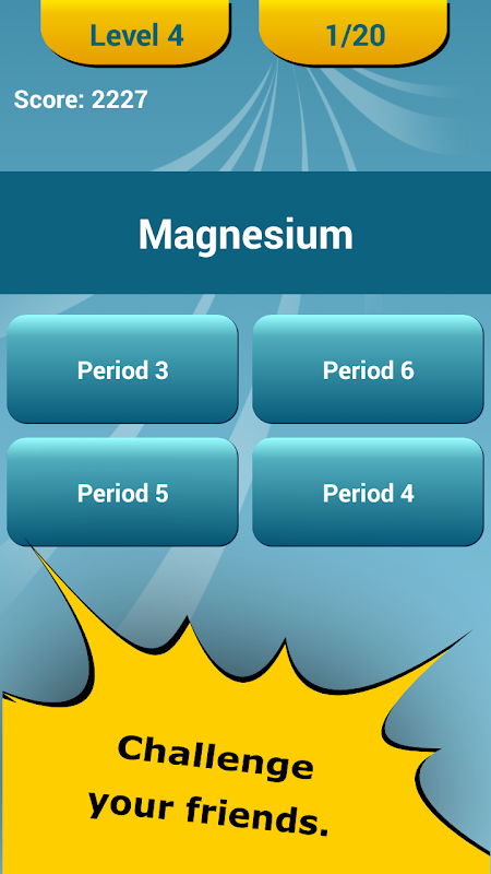 Periodic Table Quiz Screenshots