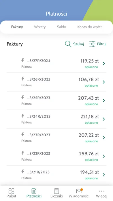 Moje PGE سکرین شاٹس