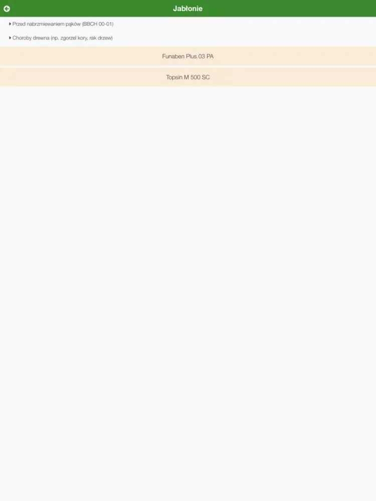Program Ochrony Sadów iPad 應用截圖
