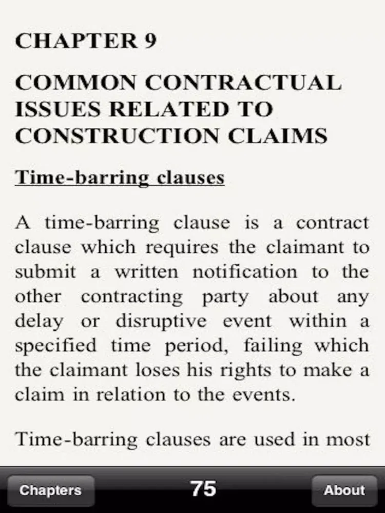 Quick Guide To Construction Claims iPad  Ekran Görüntüleri