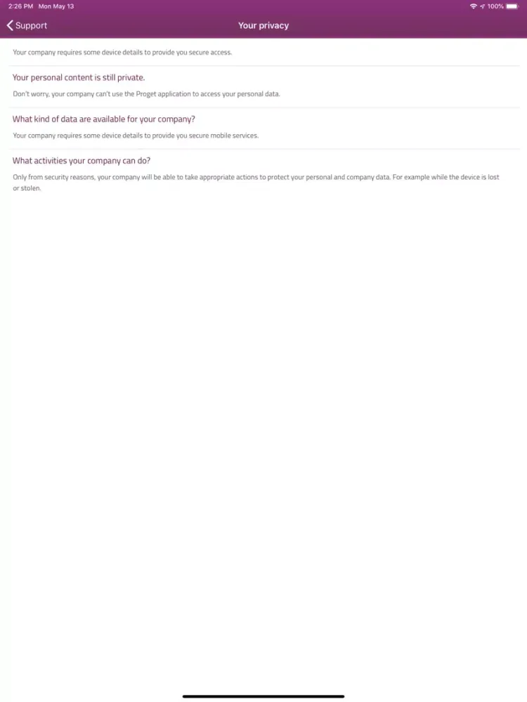 Proget iPad  سکرین شاٹس