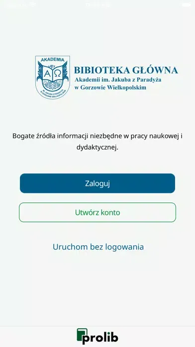 Tangkapan skrin AJP Gorzów - mProlib