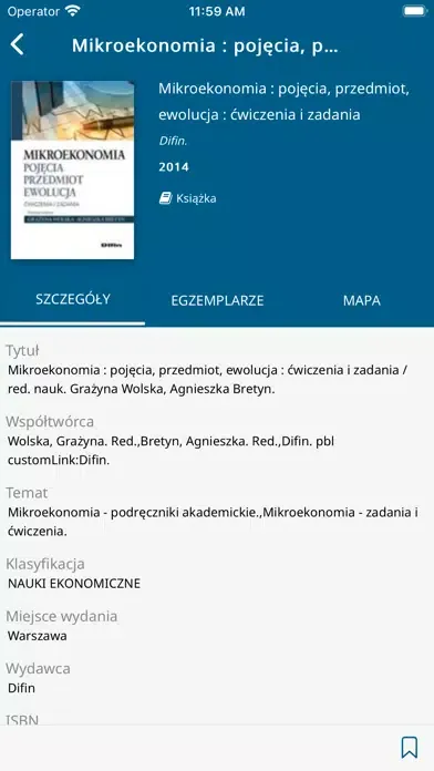 Tangkapan skrin AJP Gorzów - mProlib