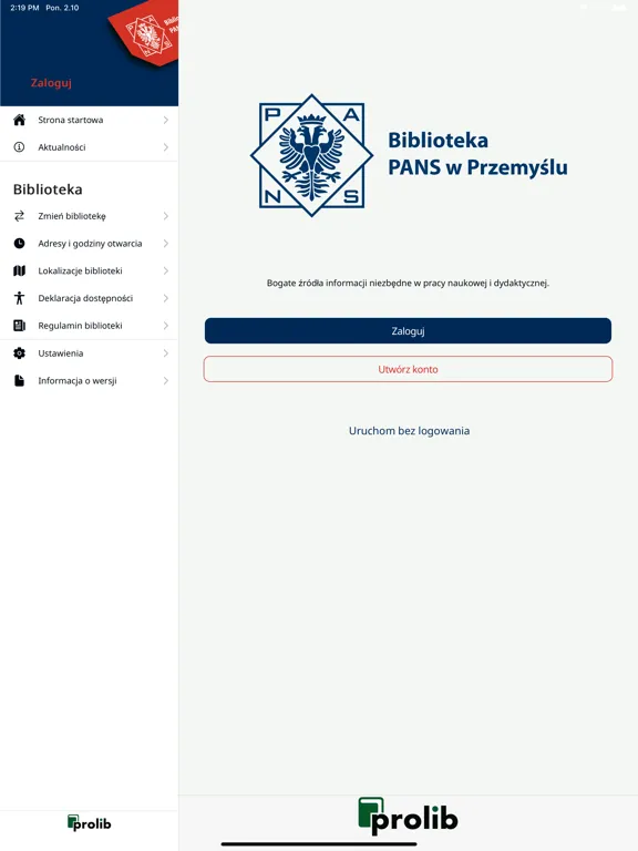 PANS Przemyśl iPad  স্ক্রিনশট
