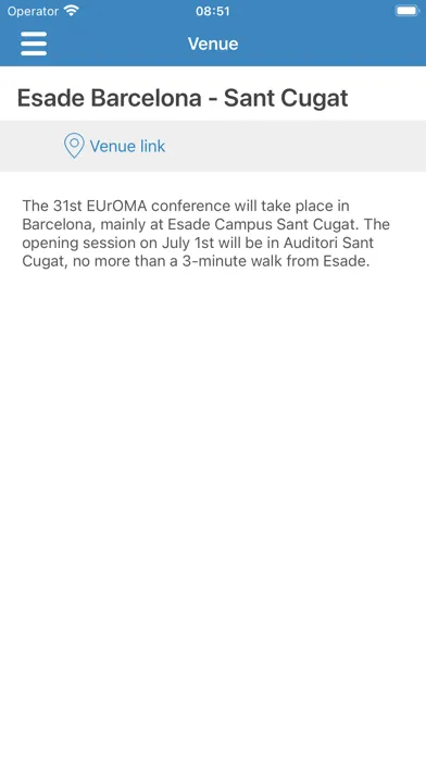 Captures d'écran de 31st EurOMA Conference 2024