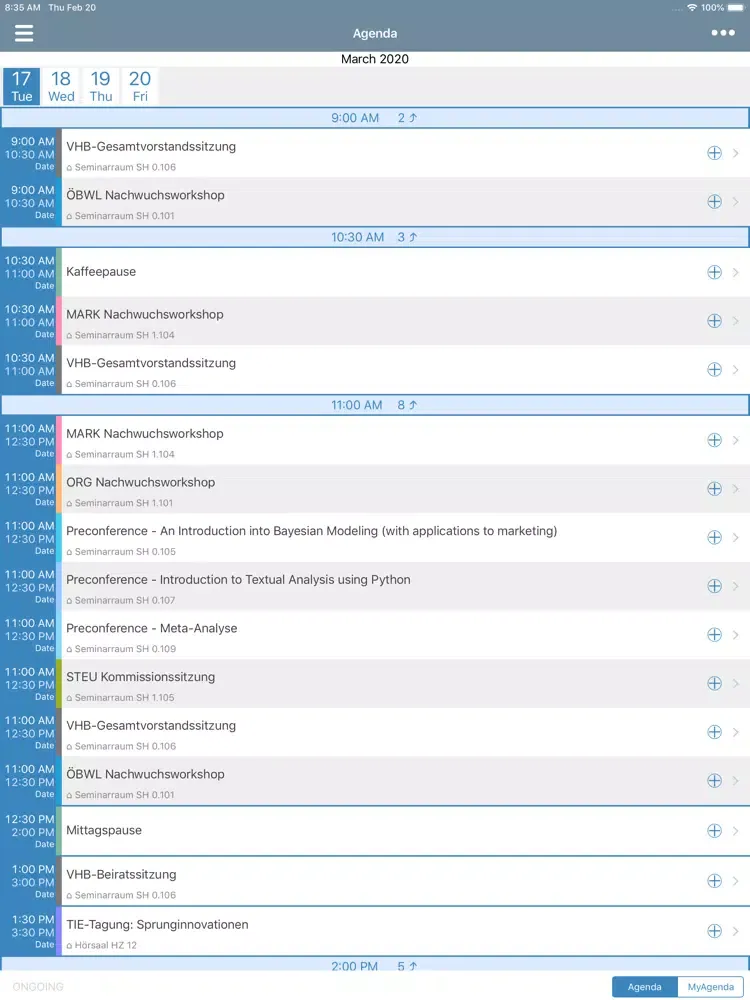 VHB2020 iPad 应用截图
