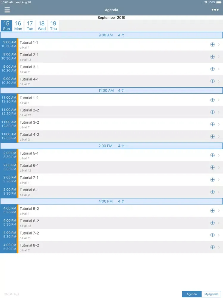 Interspeech 2019 iPad  Screenshots