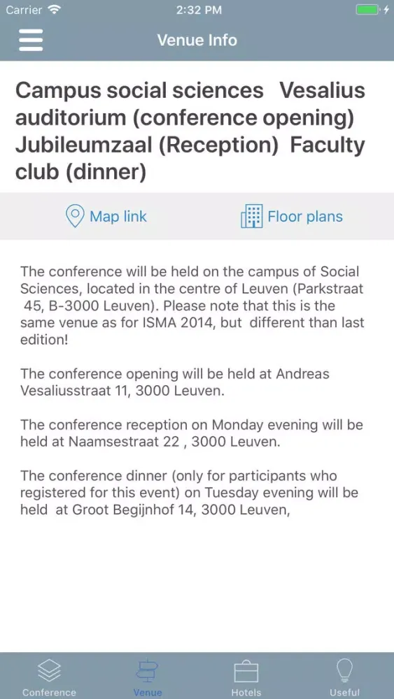 ISMA-USD 2018 Screenshots