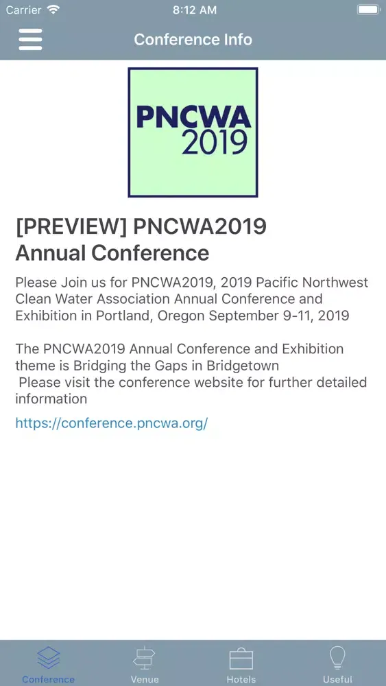 PNCWA2019 Annual Conference Ekran Görüntüleri