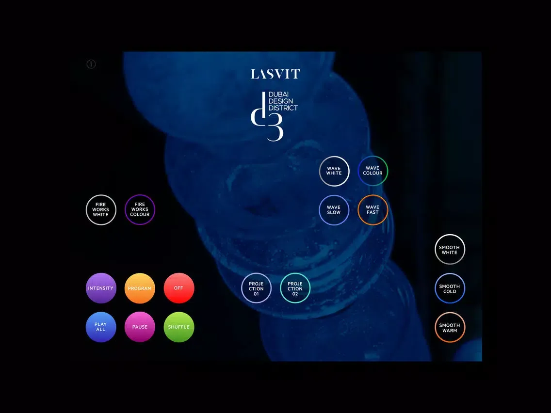 Ảnh chụp màn hình của Lasvit D3 District iPad 