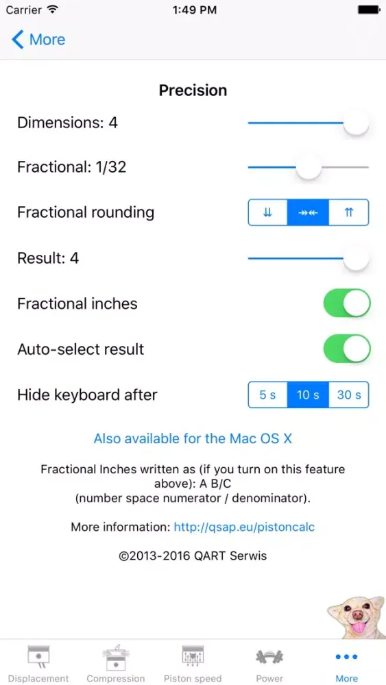 PistonCalc: Multipurpose Engine Calculator with unit conversion سکرین شاٹس